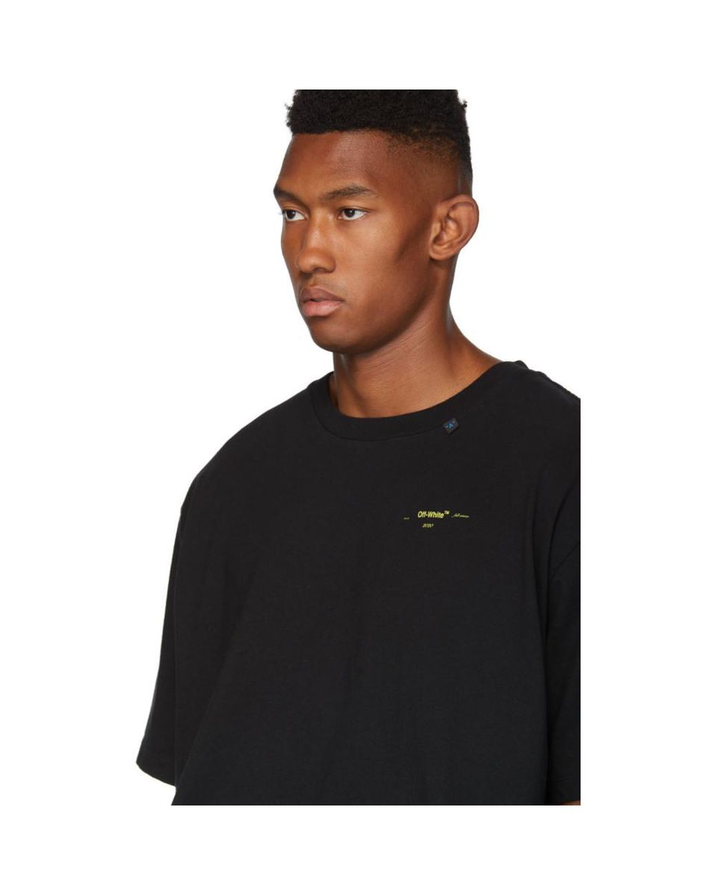 Off-White c/o Virgil Abloh Black And Yellow Painted Arrows T-shirt for Men  | Lyst UK