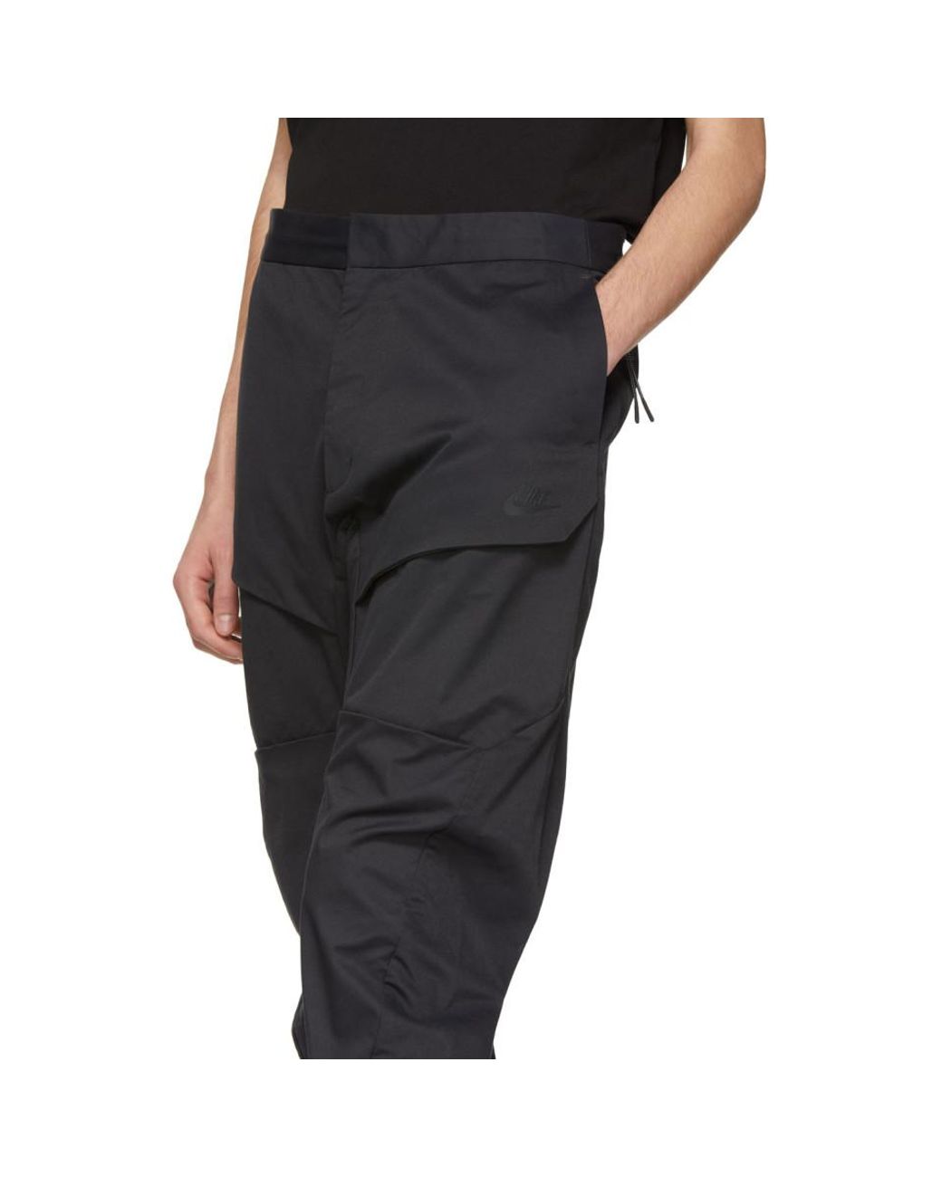 Nike Black Woven Tech Pack Cargo Pants for Men | Lyst