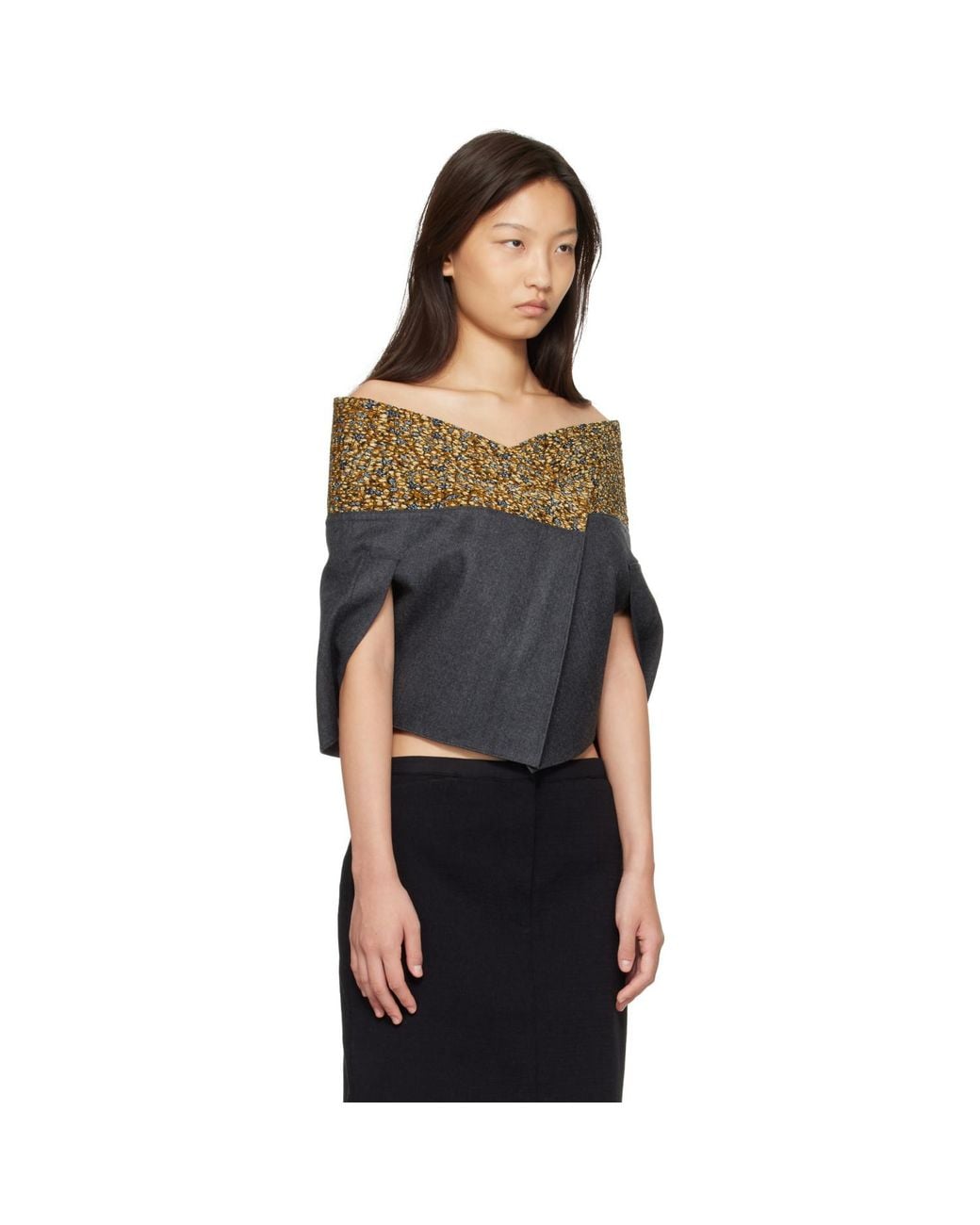 Super Yaya Black Thalia Wrap Jacket