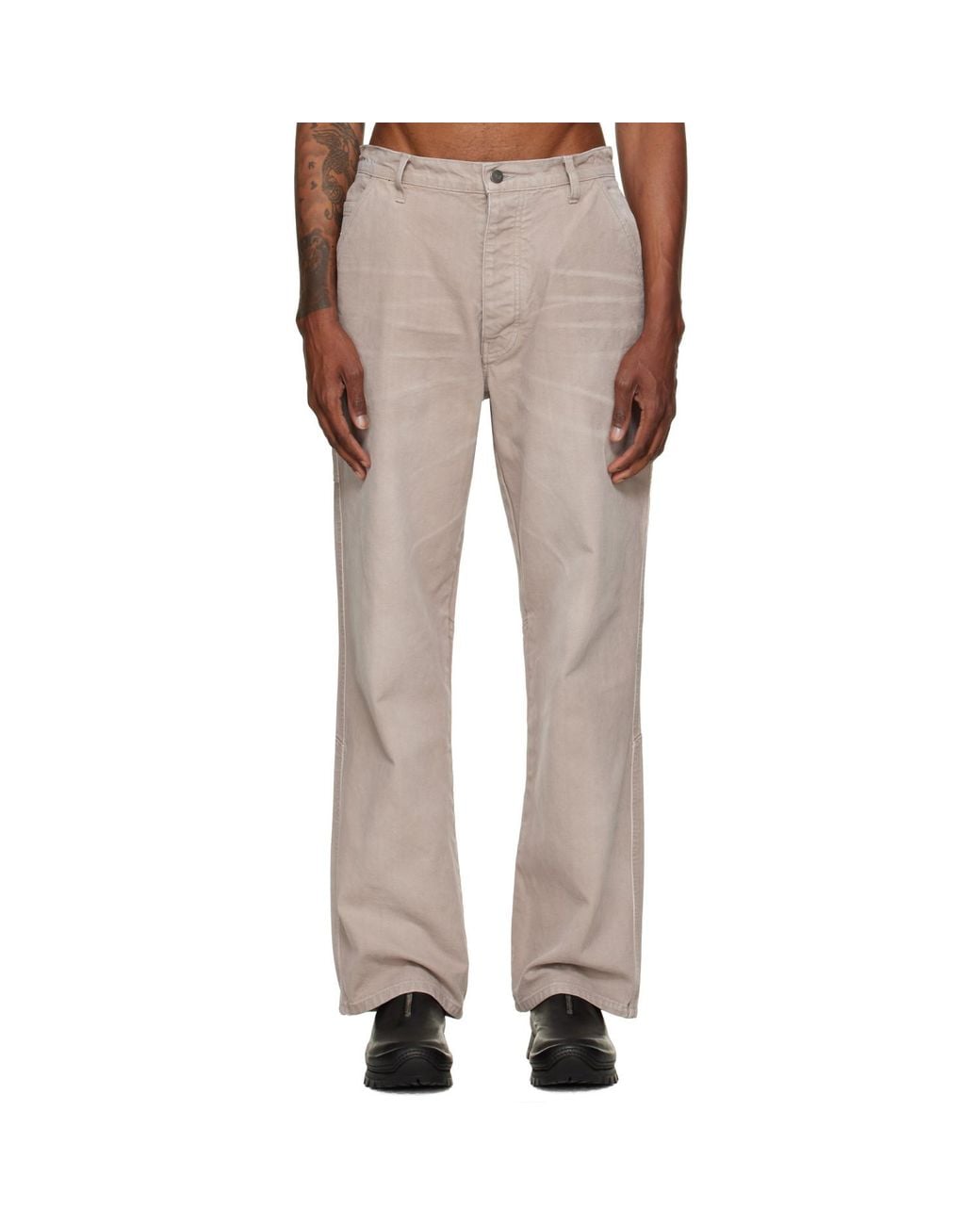ALEXANDER DIGENOVA Natural Taupe Underground Cargo Pants for men