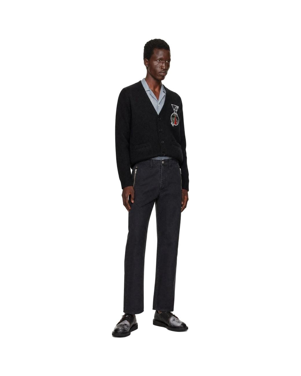 Undercover Black Up2F9901 Cardigan for men