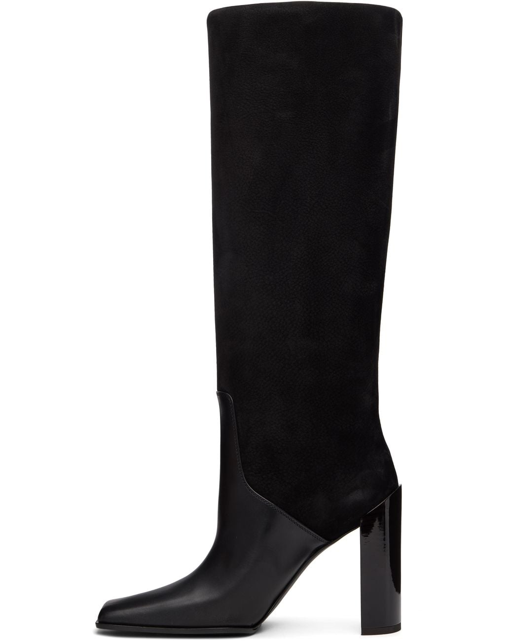 Alaïa Square Knee Boots in Black | Lyst UK