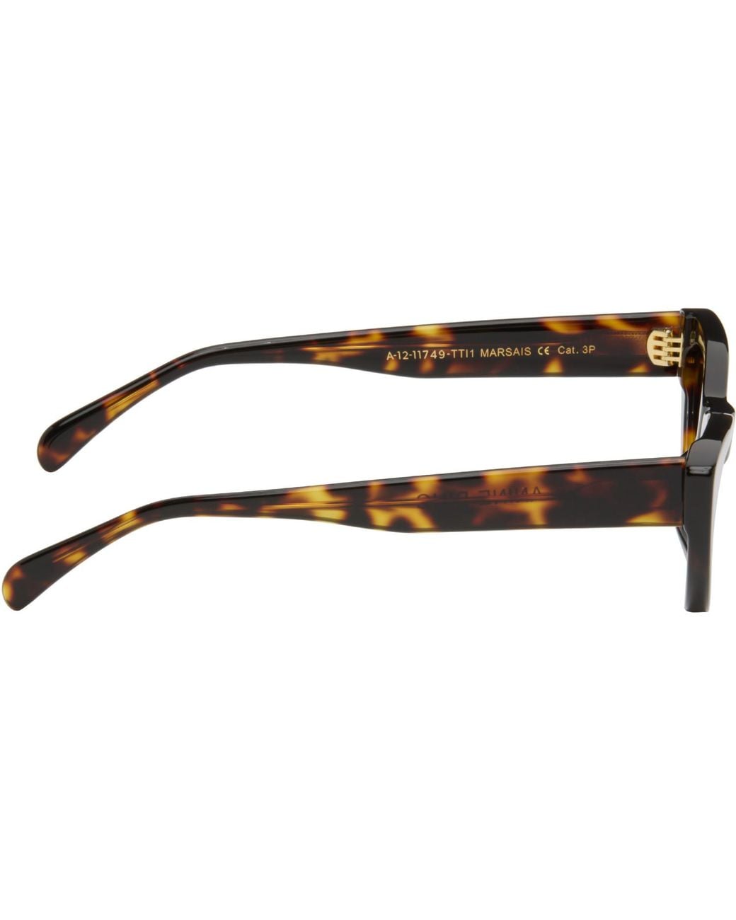 Anine Bing Black Marsais Sunglasses