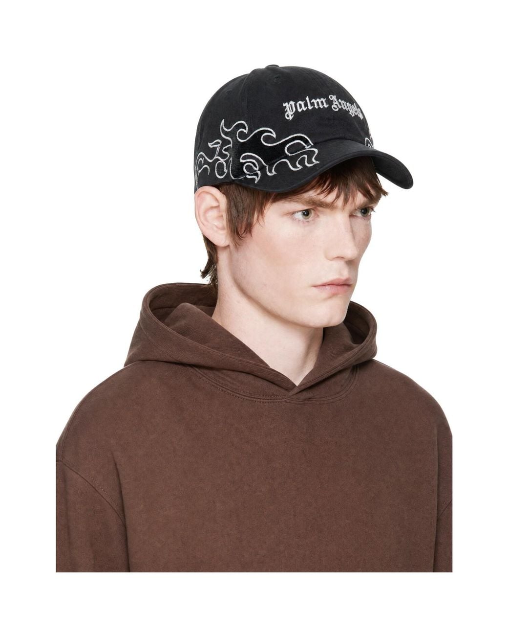 Palm Angels Brown Flame Cap for men