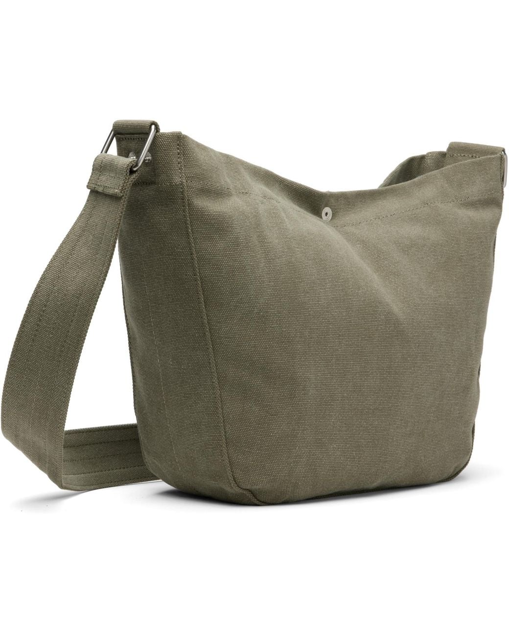 A.P.C. Green Khaki Journal Small Satchel