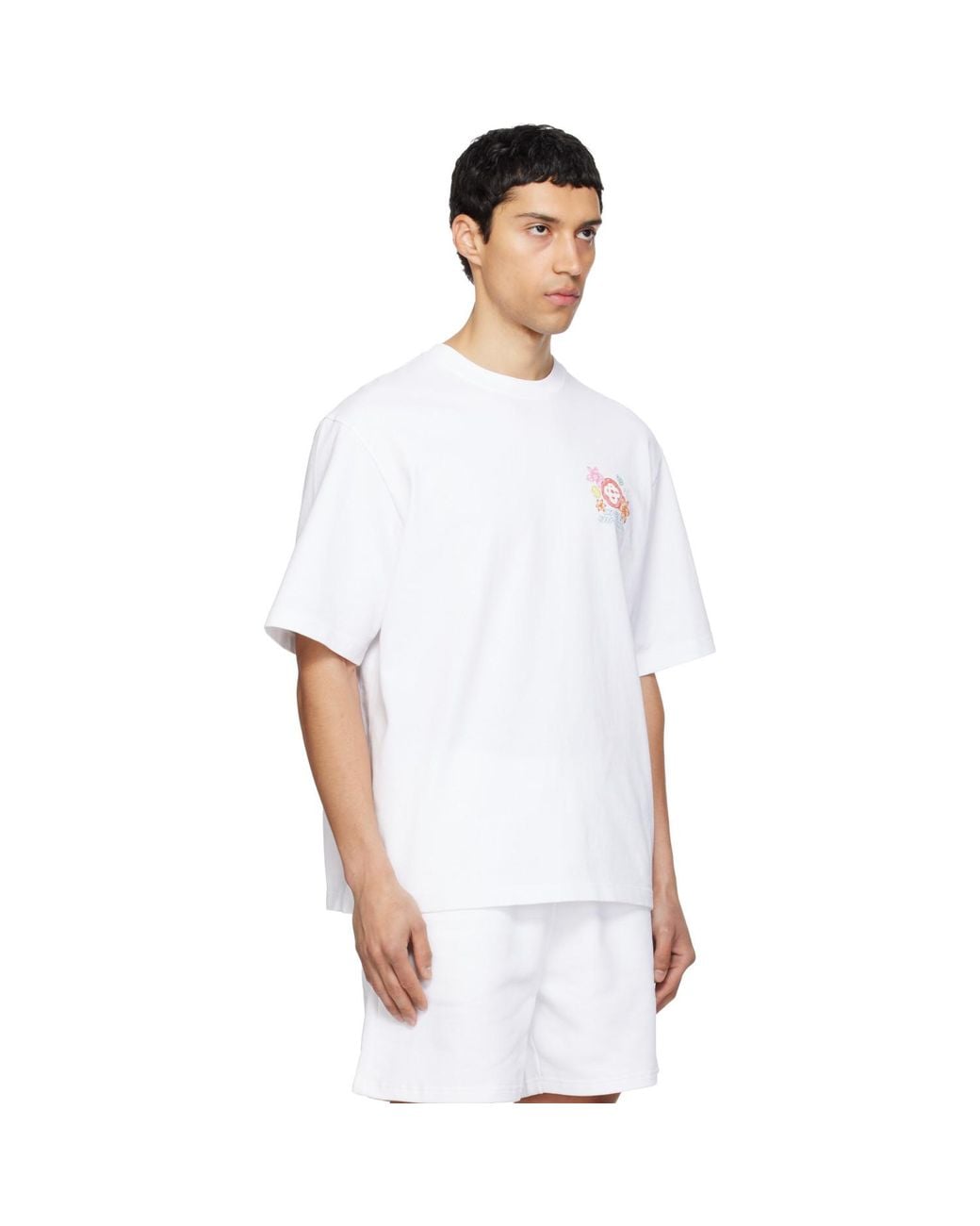 Casablanca White Collage D'Icônes Graphique T-Shirt for men