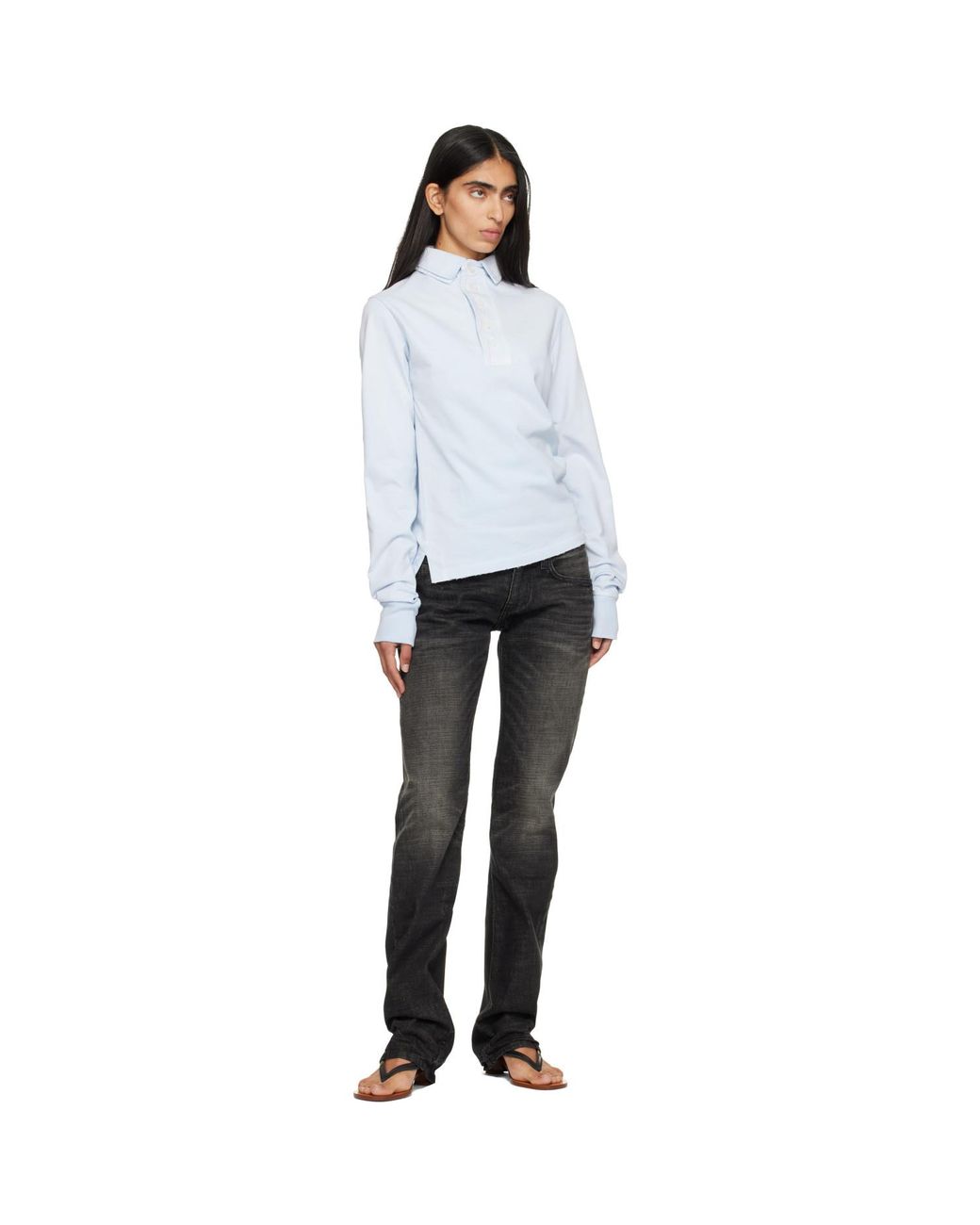 Raimundo Langlois White Ssense Exclusive Rugby Polo