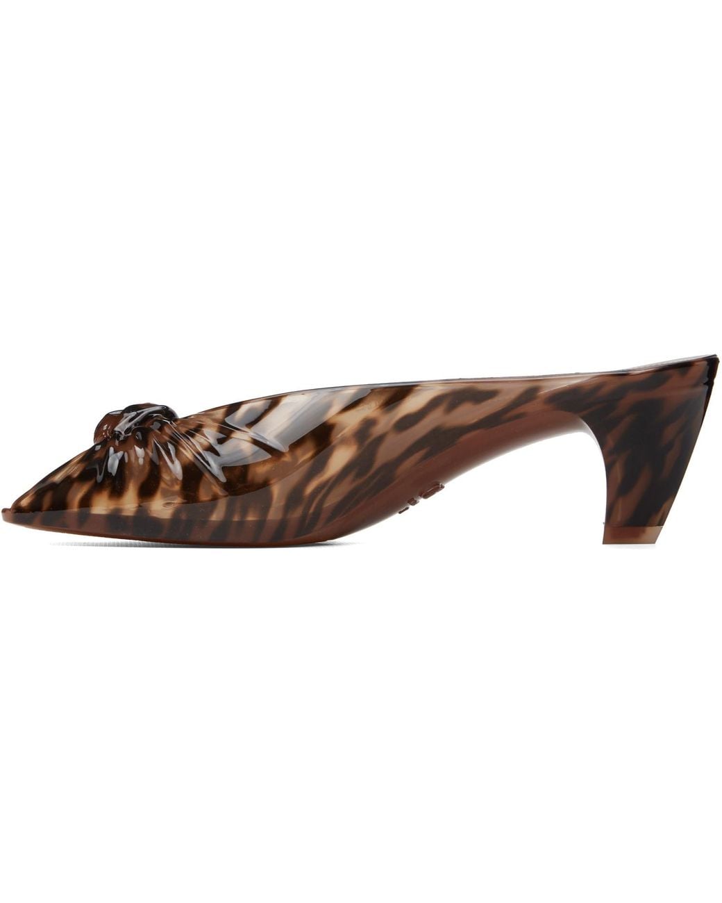 Chloé Brown Jelly' Mule Heeled Sandals