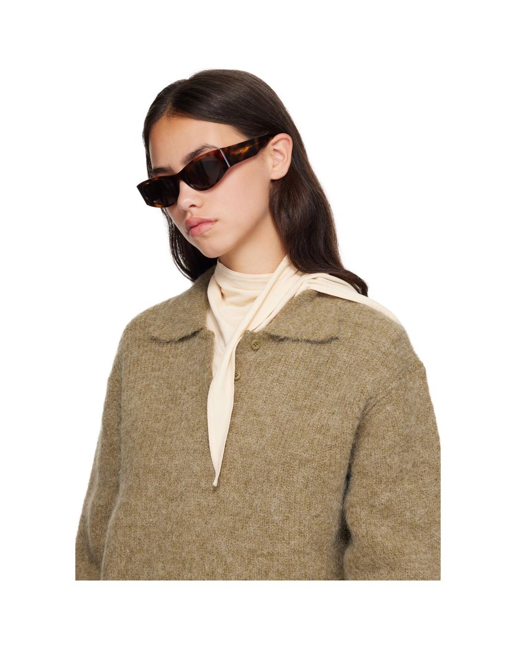Loewe Brown Flash Small Cateye Sunglasses for men