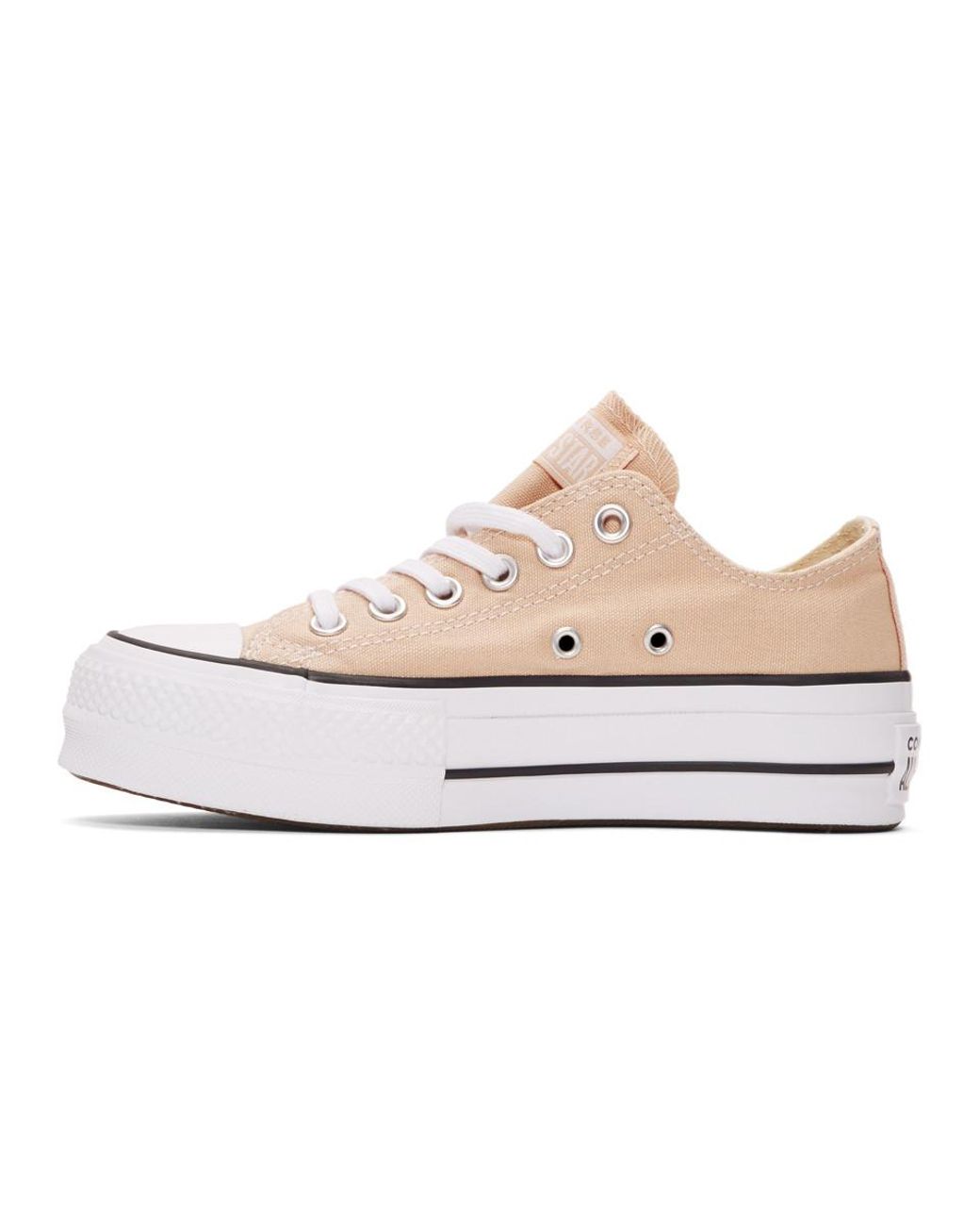 Converse Beige Chuck Taylor All Star Lift Platform Sneakers in Natural |  Lyst Canada
