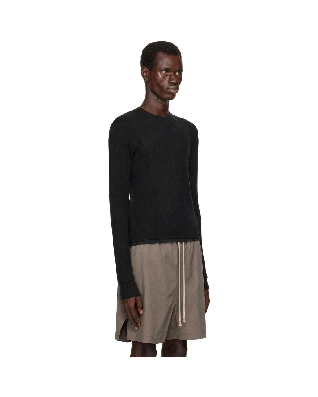 Thom Krom Black 'M Ts 969' T-Shirt for men