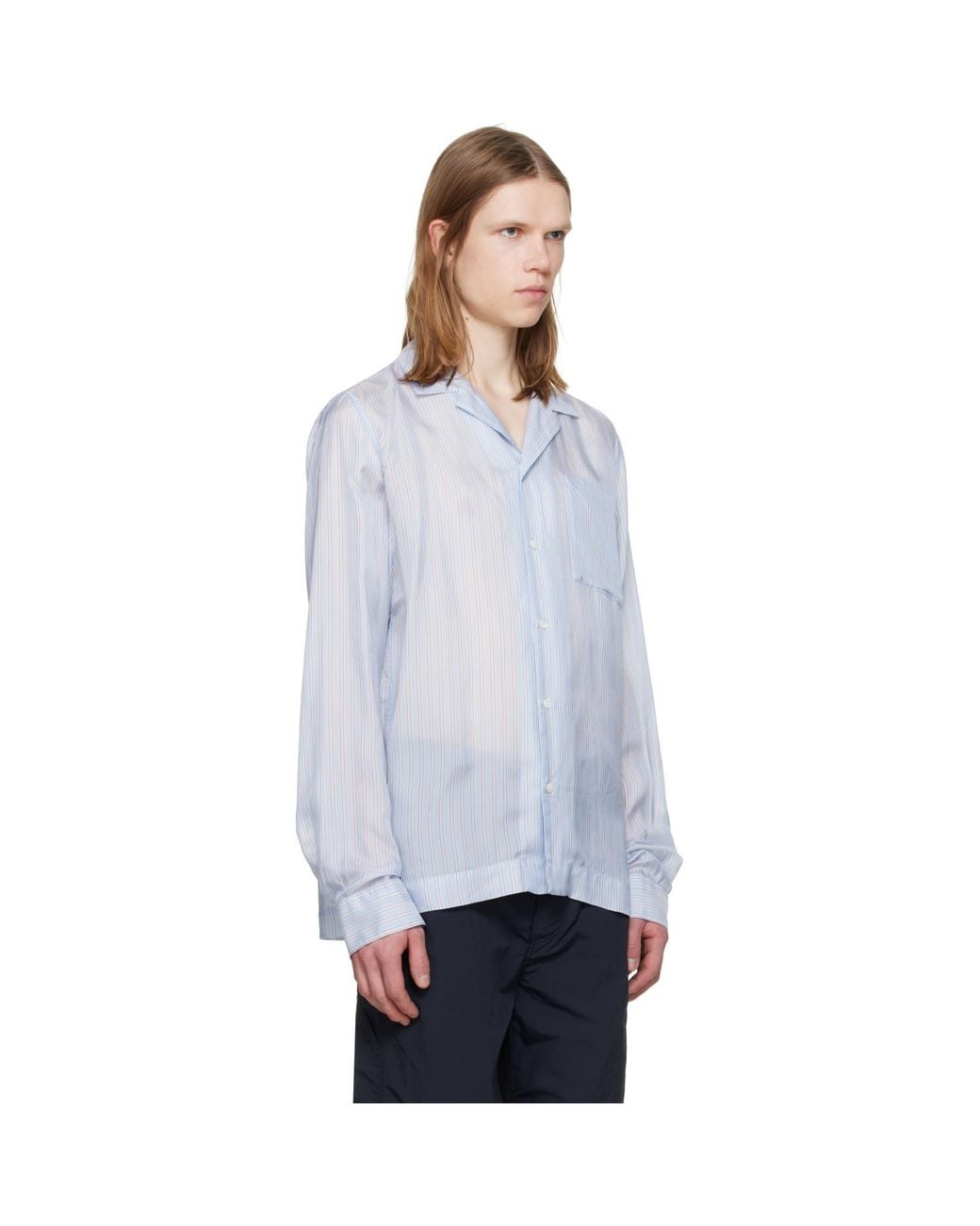 Dries Van Noten Black Semi-sheer Shirt for men