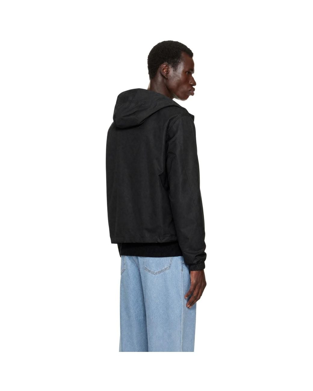 Givenchy Black Polyfaille Windbreaker Jacket for men