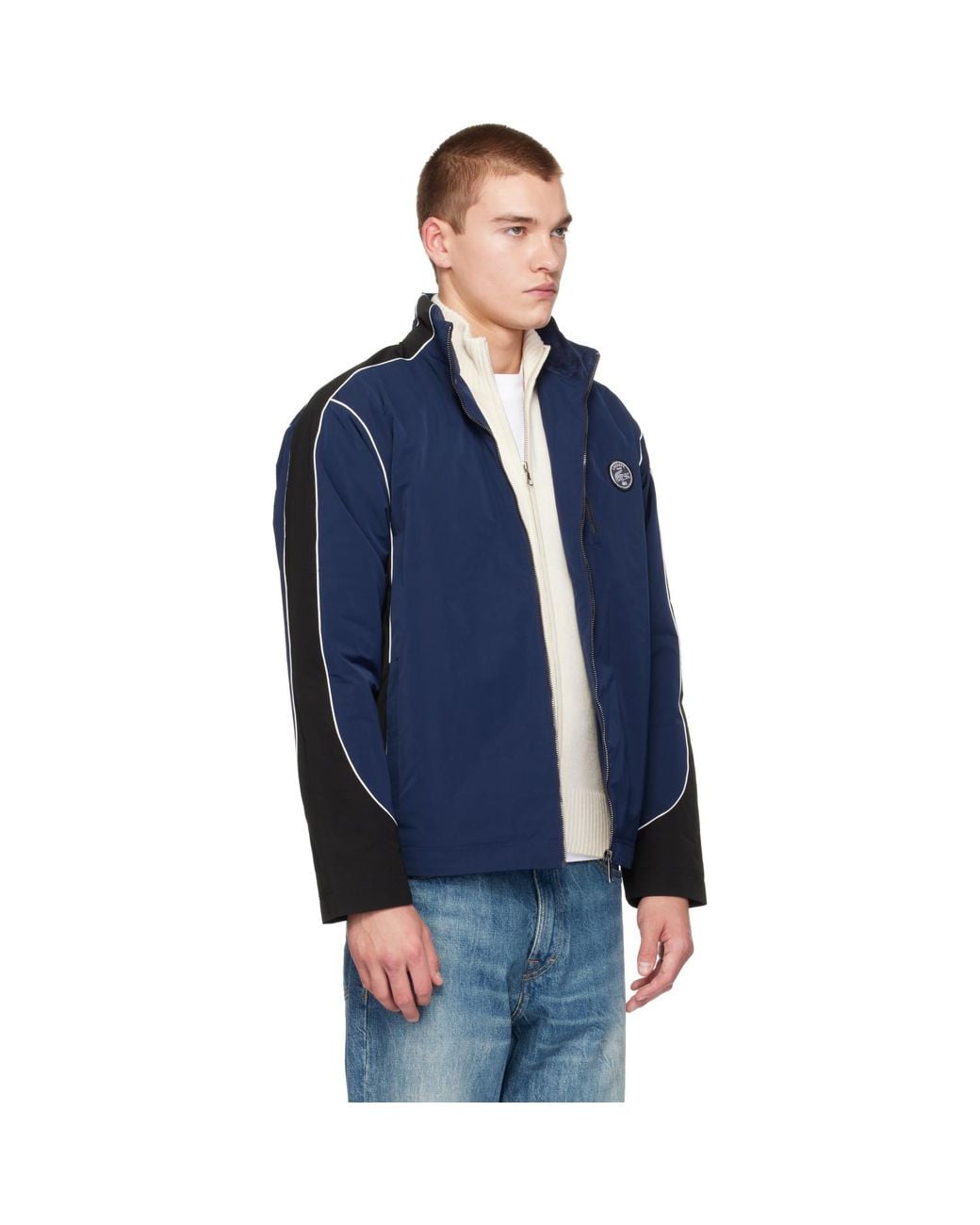 Lacoste Blue Padded Track Jacket for men