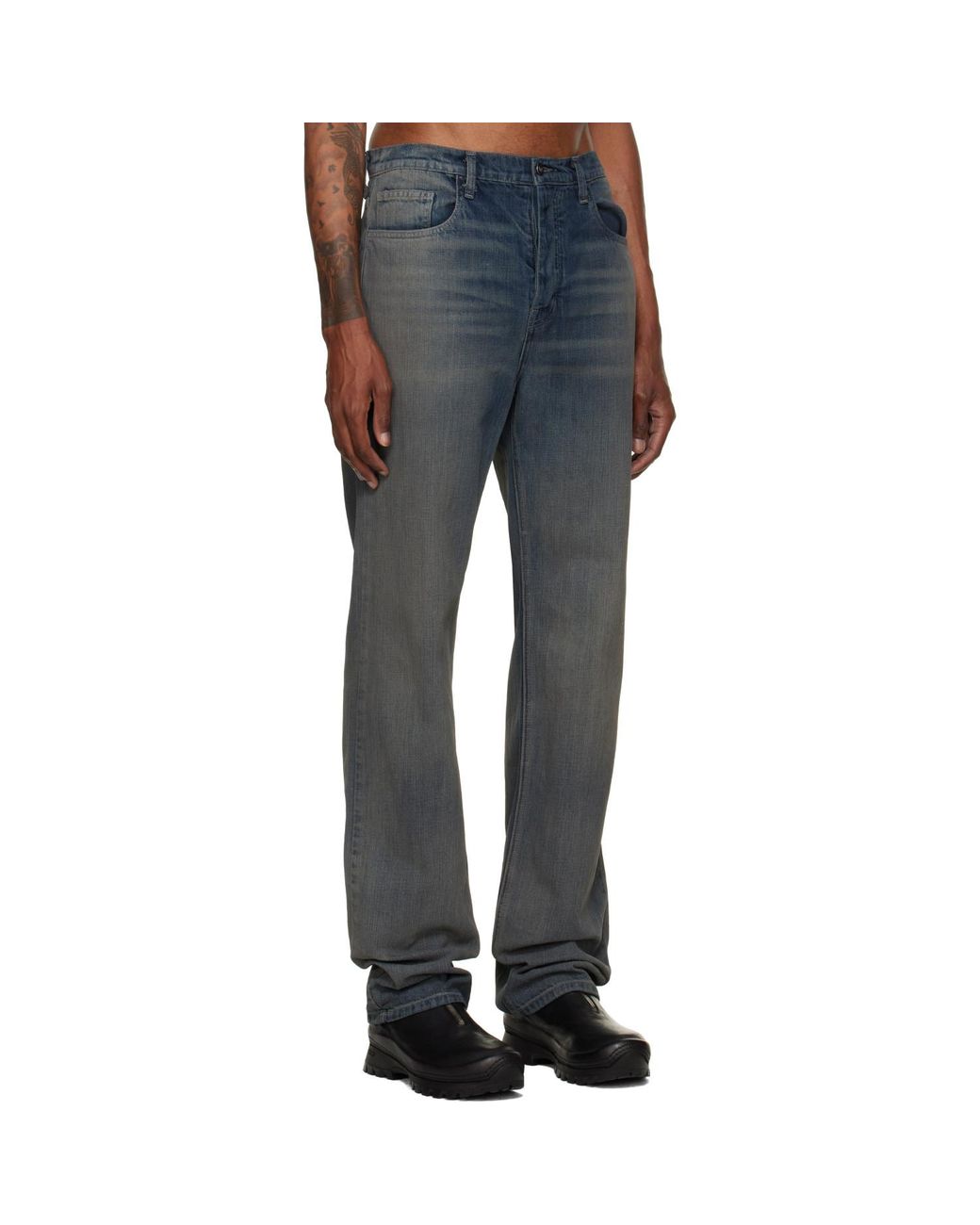 ALEXANDER DIGENOVA Blue Straight Leg Jeans for men