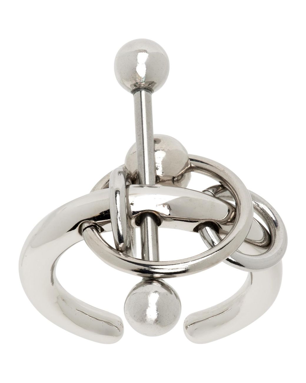 Justine Clenquet Metallic Carl Ring for men