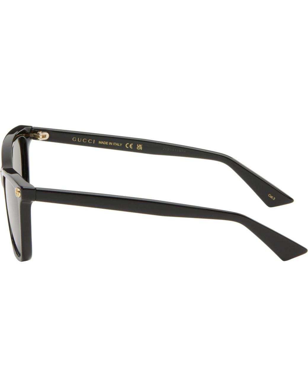 Gucci Black Light Acetate Sunglasses
