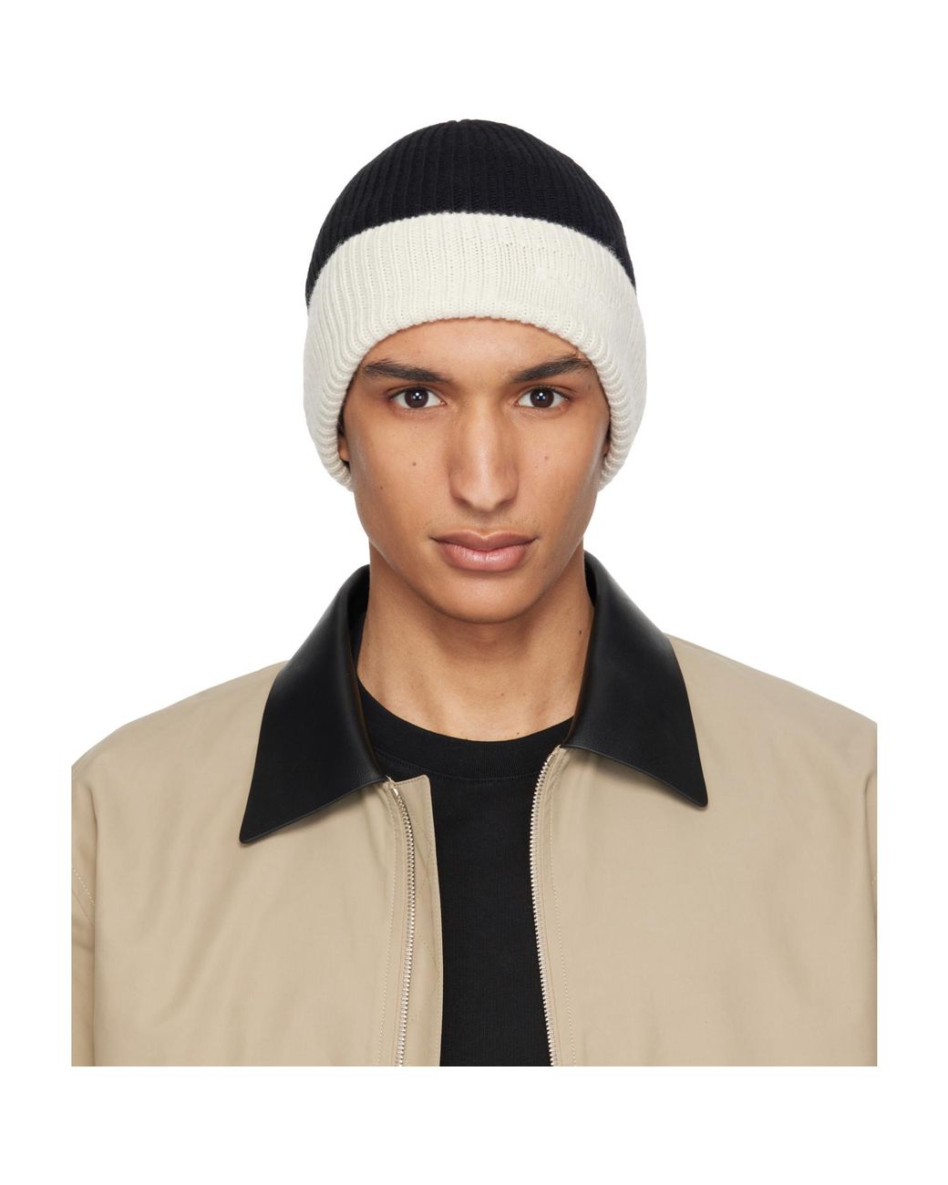 Givenchy Black Off- Wool Beanie for men