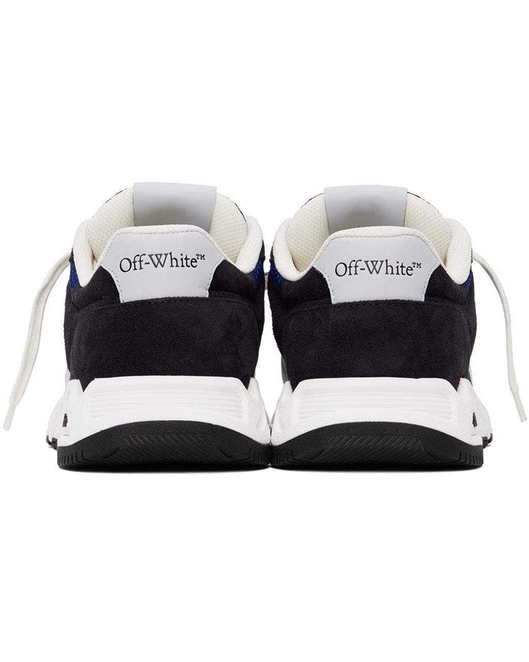 【Off White】KICK OFF WHITE NAVY BLUE ★関税送料込み Off-White Kick Off lace-up Sneakers | White | FARFETCH