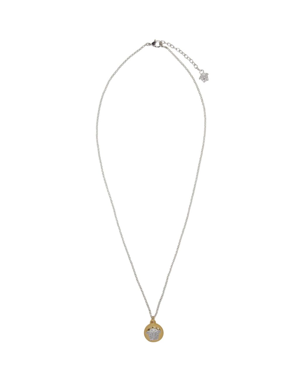 versace gold coin pendant necklace