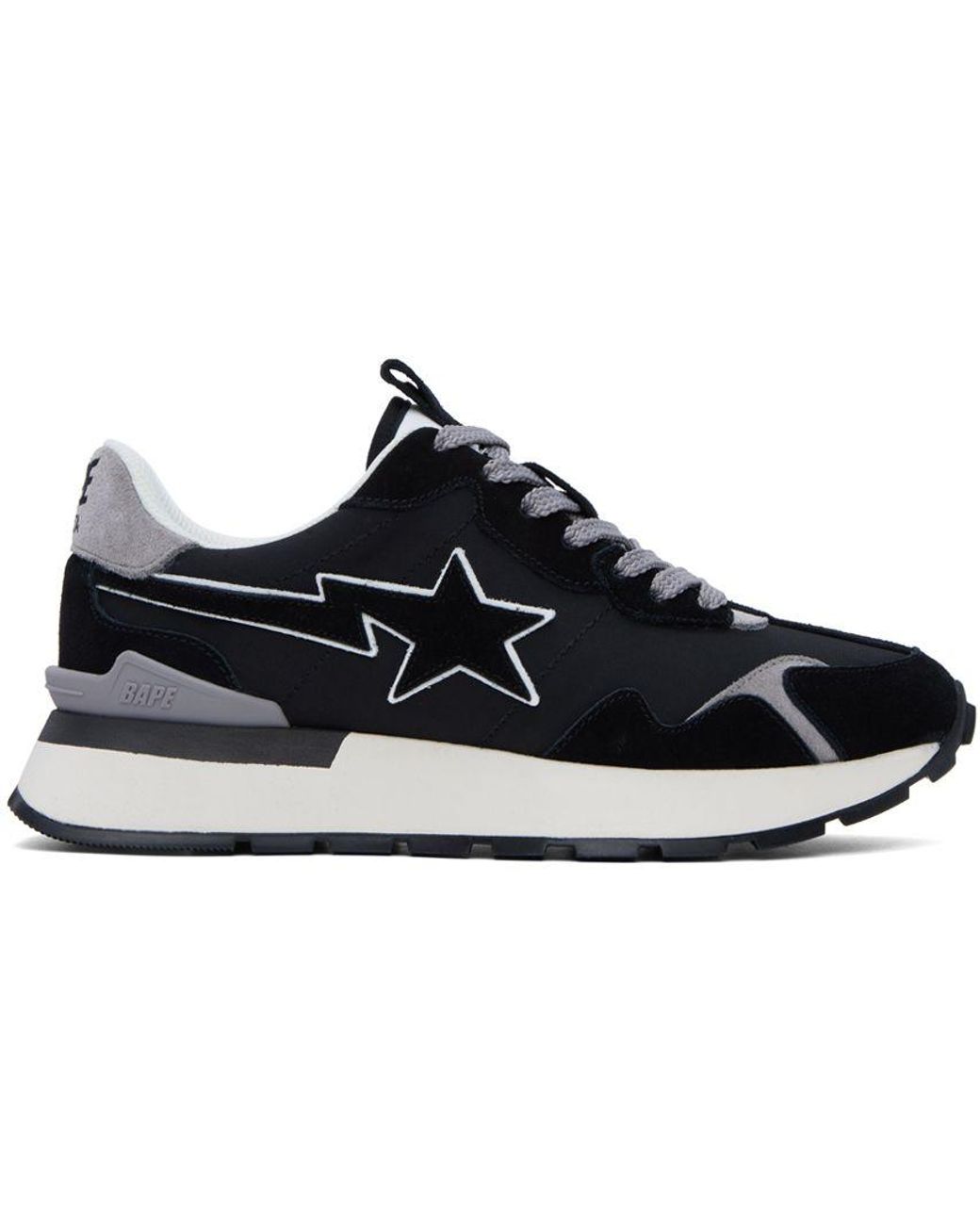A Bathing Ape & Gray Road Sta Express Sneakers in Black for Men | Lyst