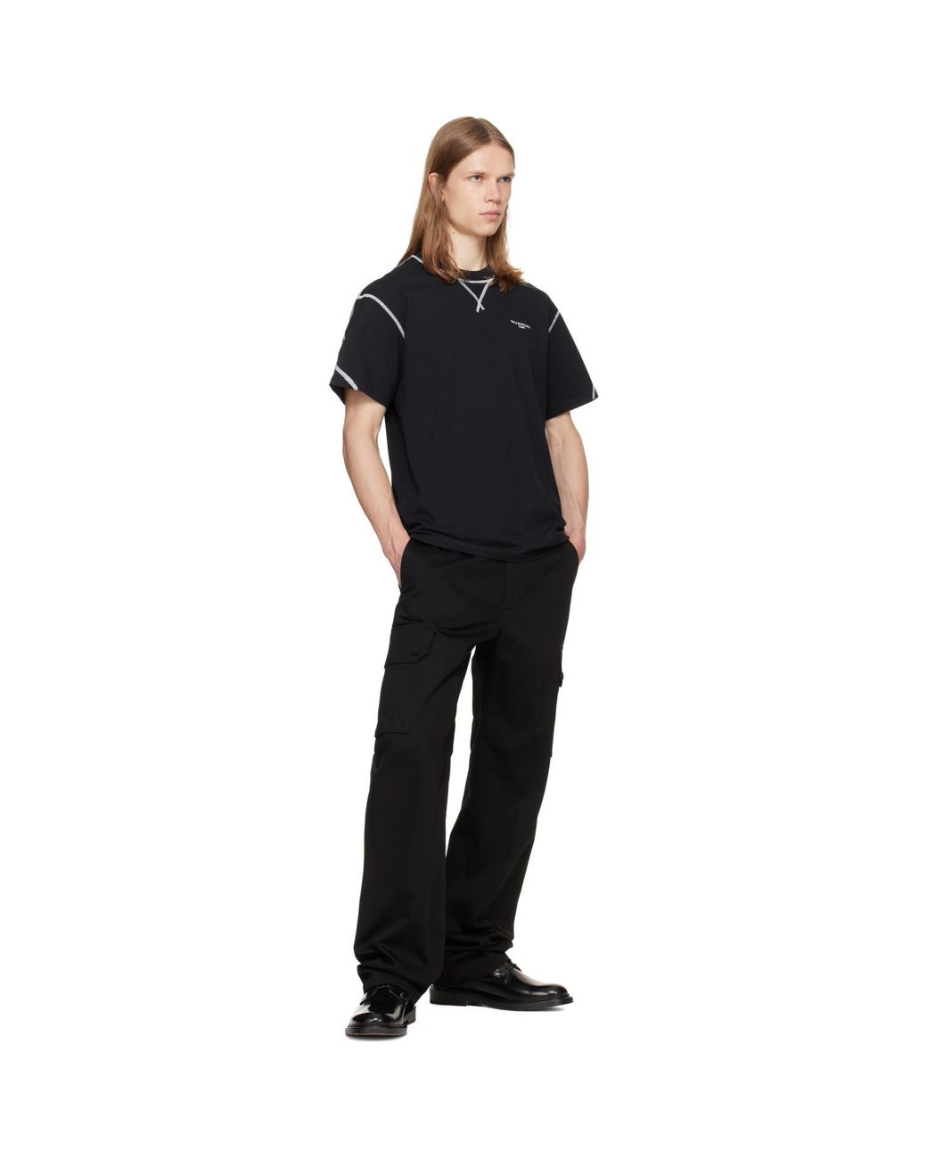 Givenchy Black Couture Seam T-Shirt for men
