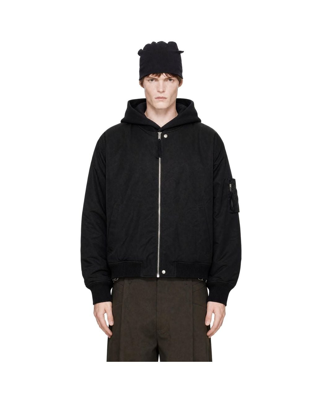 Thom Krom Black 'M J 93' Bomber Jacket for men