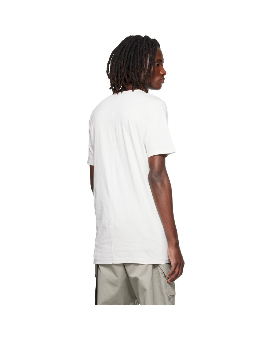 Rick Owens White Off- Tower Level T-Shirt for men