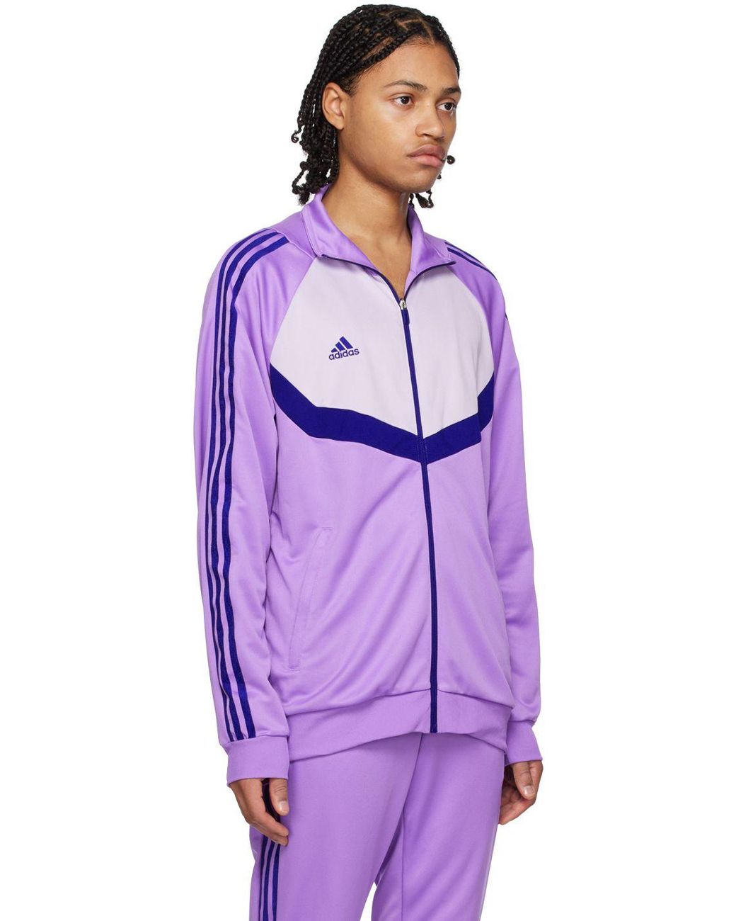 adidas Originals Purple Tiro Zip-up Jacket for Men | Lyst