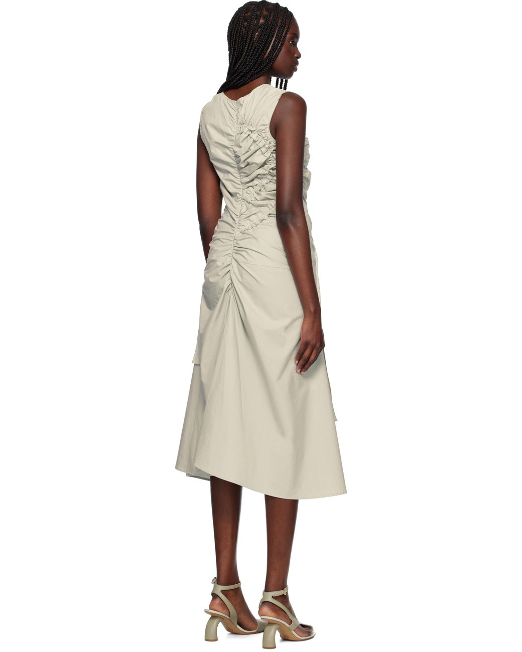 Renaissance Renaissance Black Kyra Cotton Midi Dress