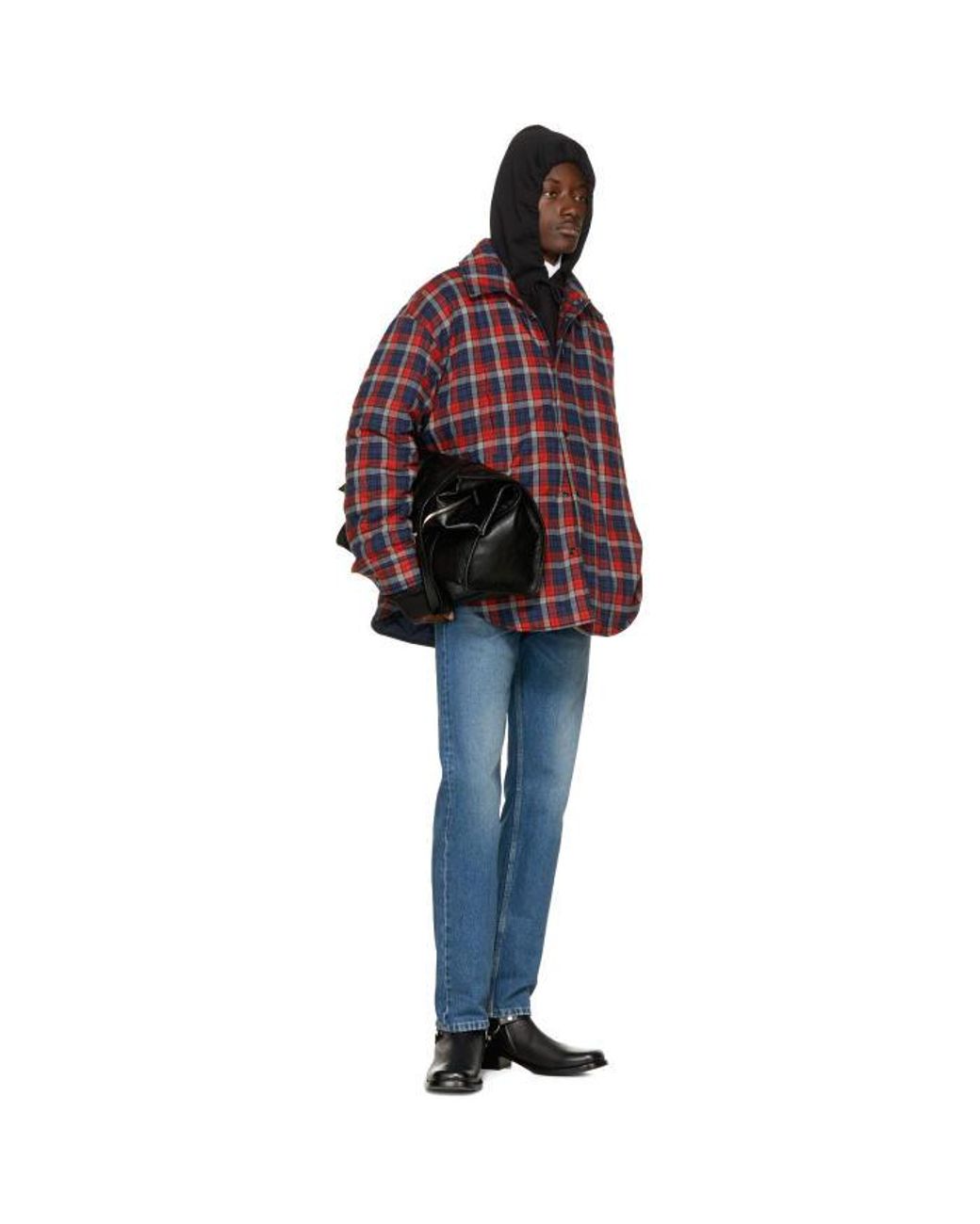 balenciaga oversized flannel