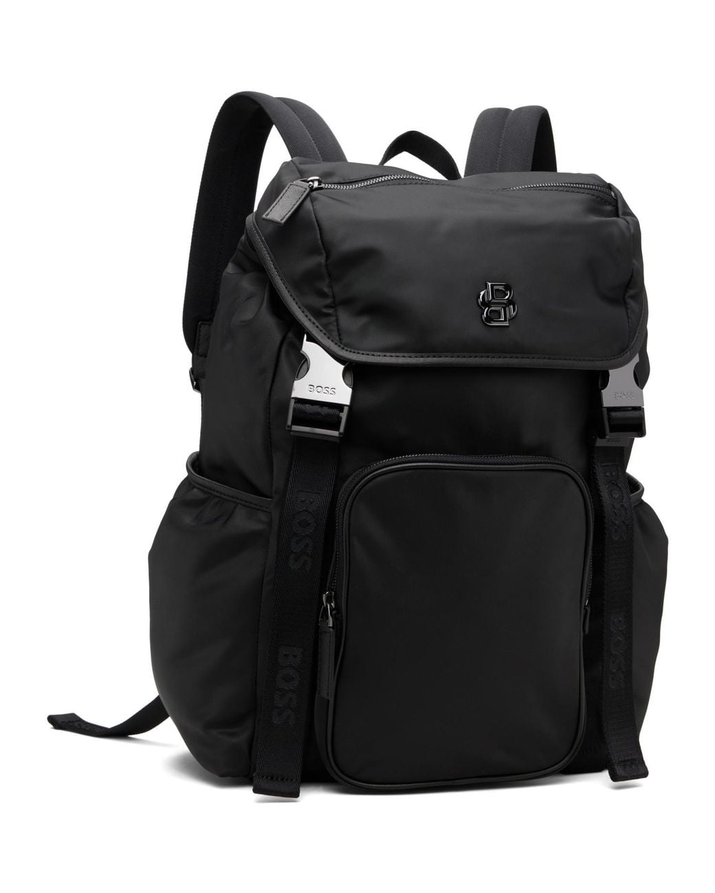 Boss Black Double B Monogram Backpack for men