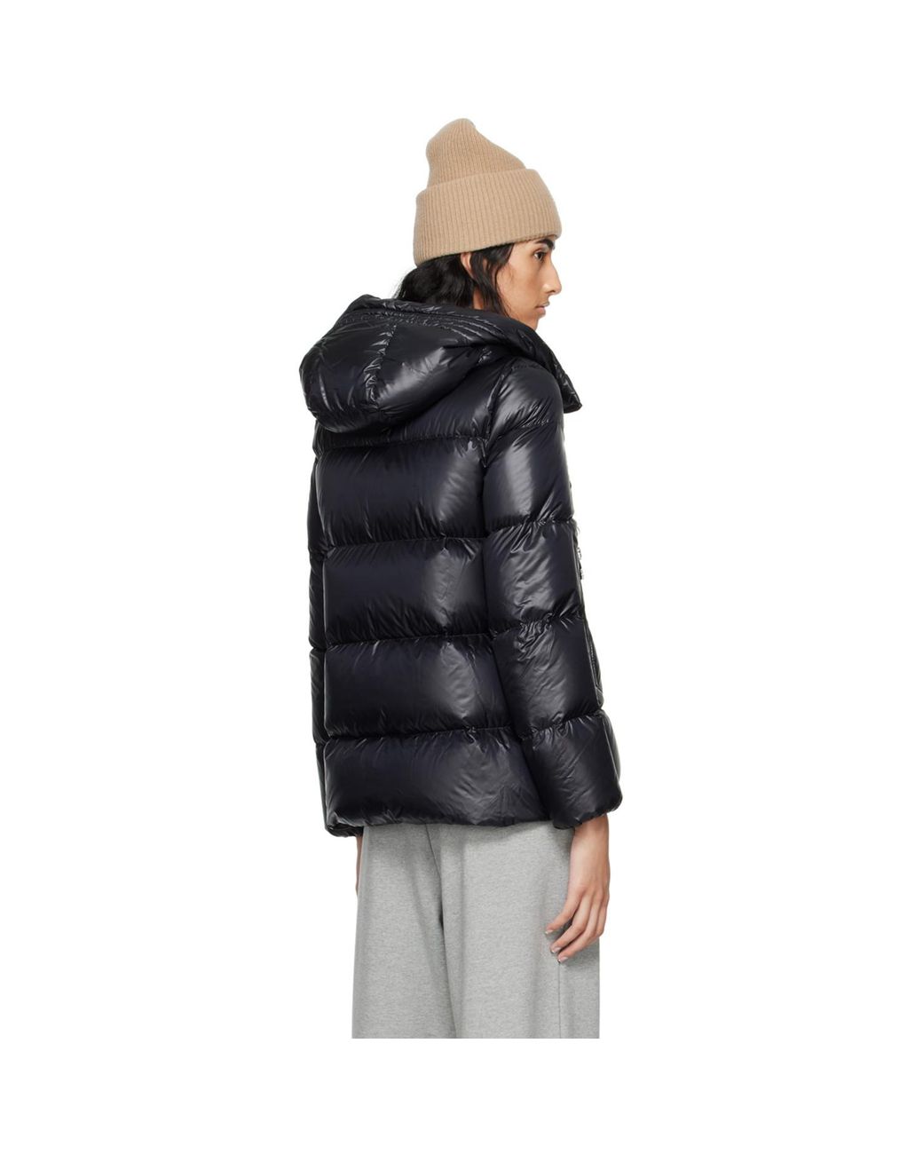 Moncler Black Seritte Short Down Jacket