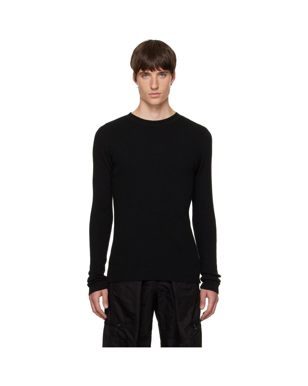 Pull Skinny Noir Julius pour homme en coloris Black