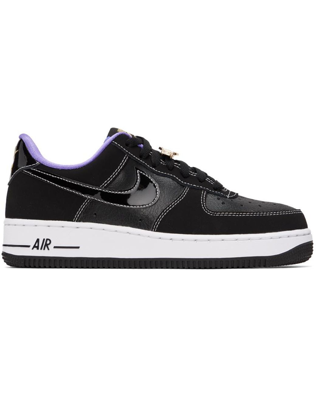 Nike Black & Purple Air Force 1 '07 Lv8 Low Sneakers for Men | Lyst Canada