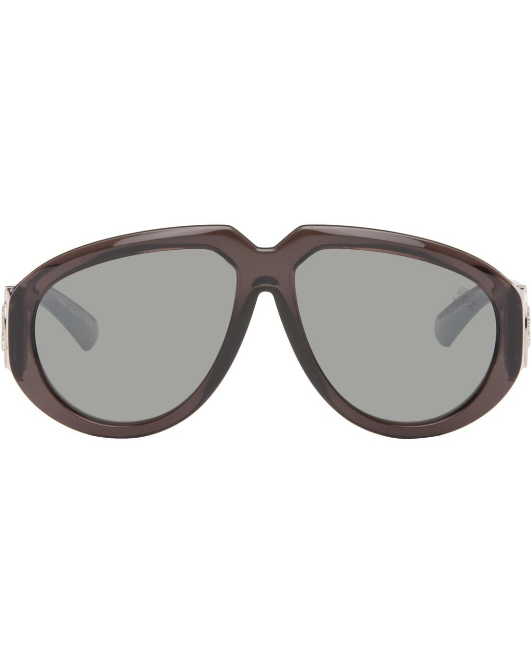 Burberry Gray Logo Sunglasses for men