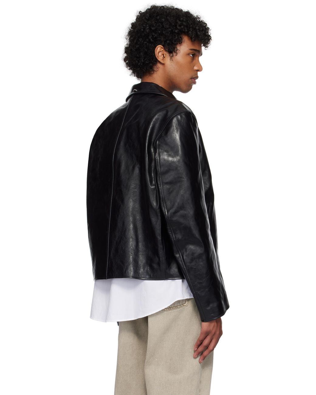 Our Legacy Mini Leather Jacket in Black for Men | Lyst