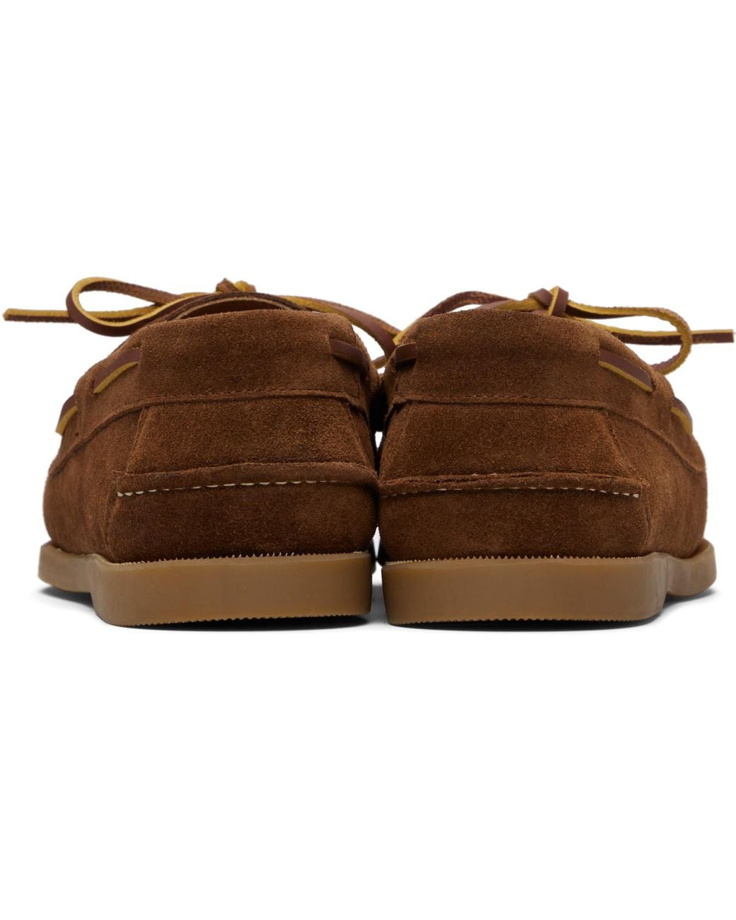 Hereu Brown Tan Saler Nautic Suede Boat Shoes for men