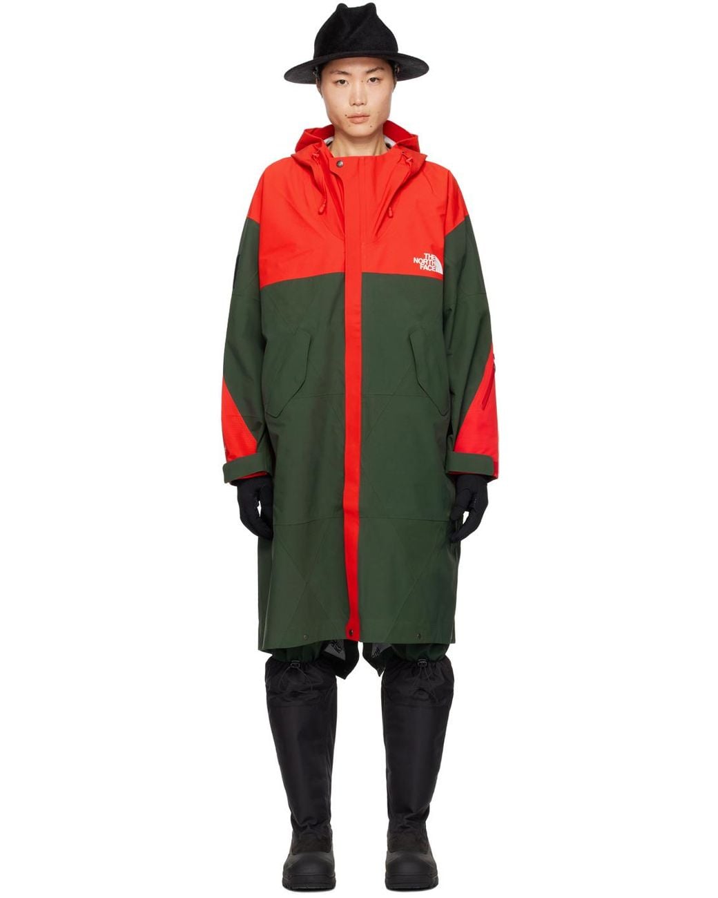 メンズ Undercover The North Faceエディション レッド&ーン Geodesic 