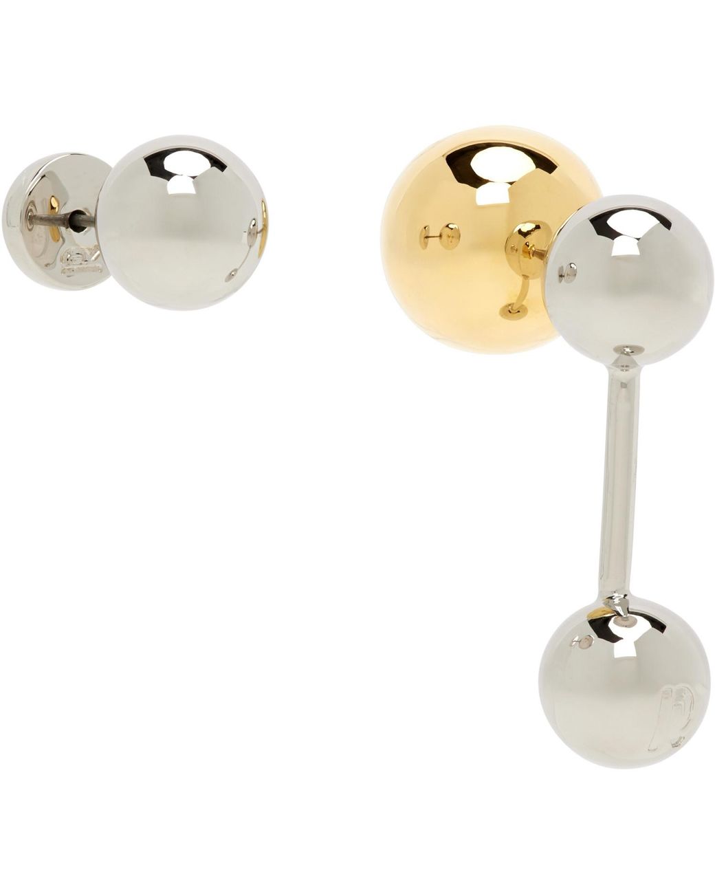 Clous D'Oreilles Rabanne en coloris Metallic