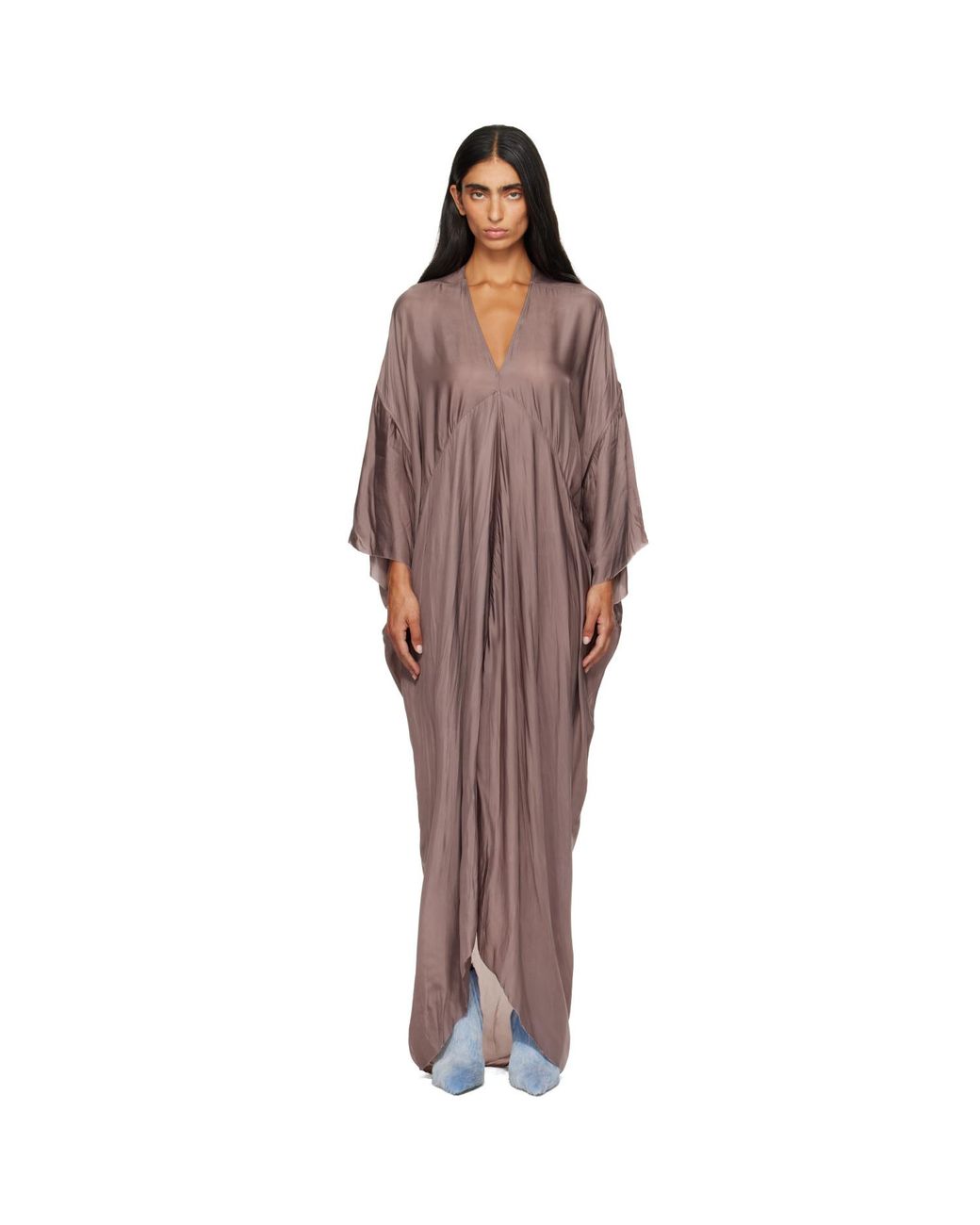 Rick Owens Brown Tower Tommykite Maxi Dress