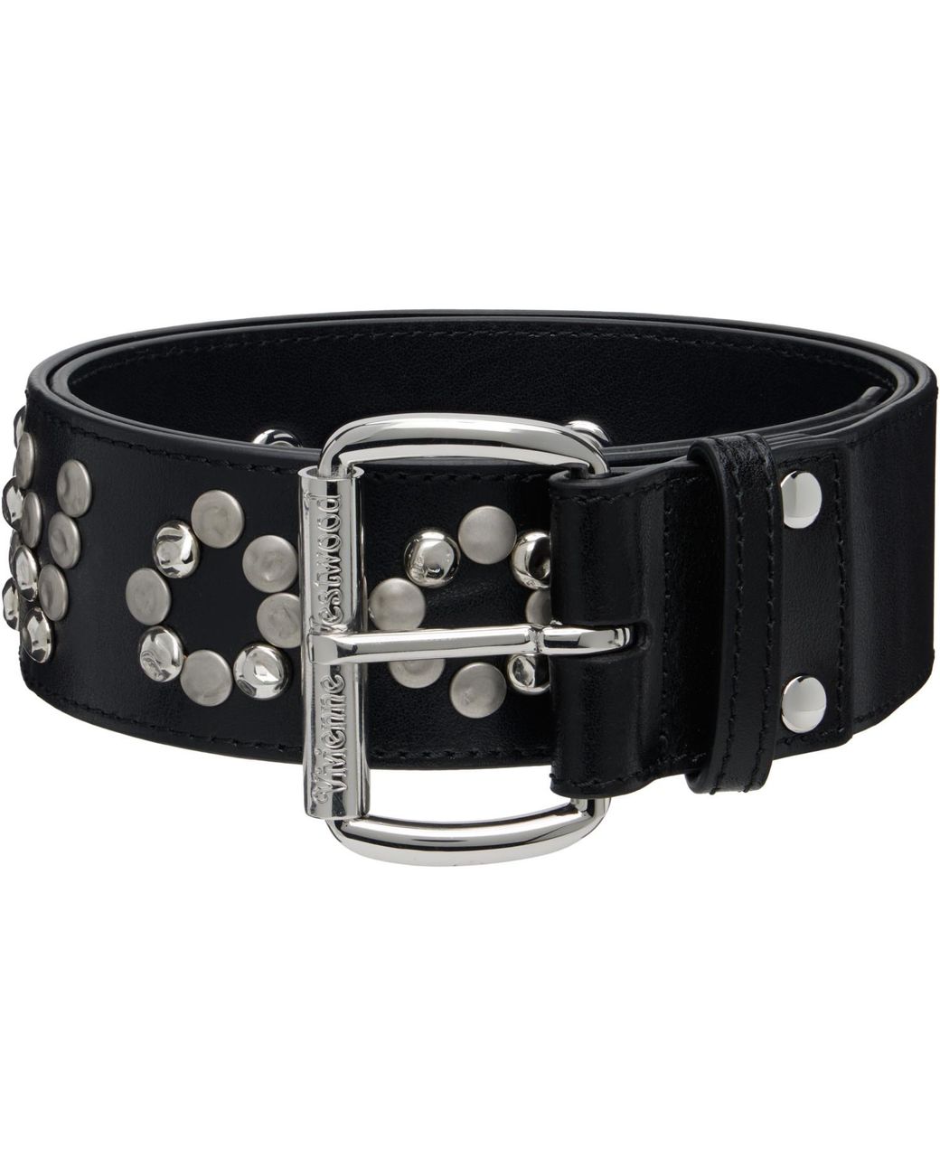 Vivienne Westwood Black Studded Belt for men