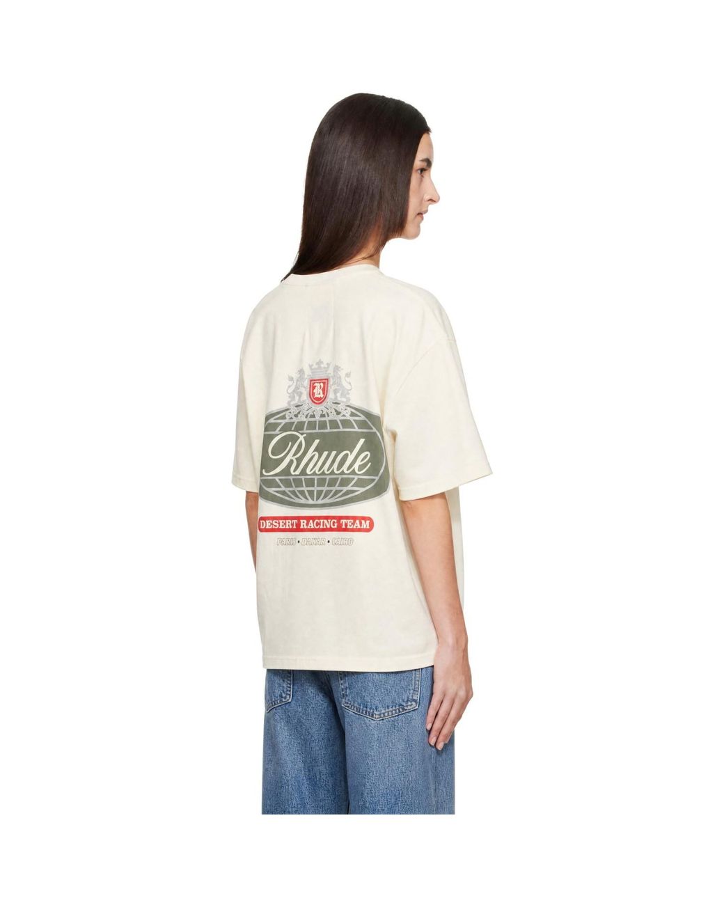 Rhude White Off- Desert Crest T-Shirt
