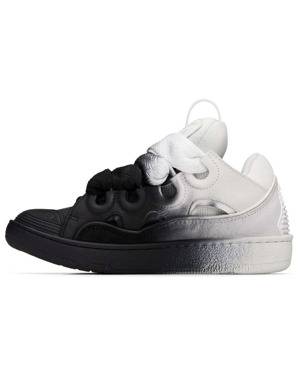 Lanvin Black Curb Spray Sneakers