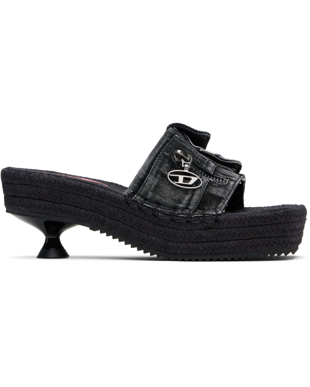 【関税込み】Diesel ブラック D-Ibiza 40 Pck ヒールサンダル DIESEL｜ウィメンズ サンダル D-IBIZA 40 PCK | Rakuten Fashion