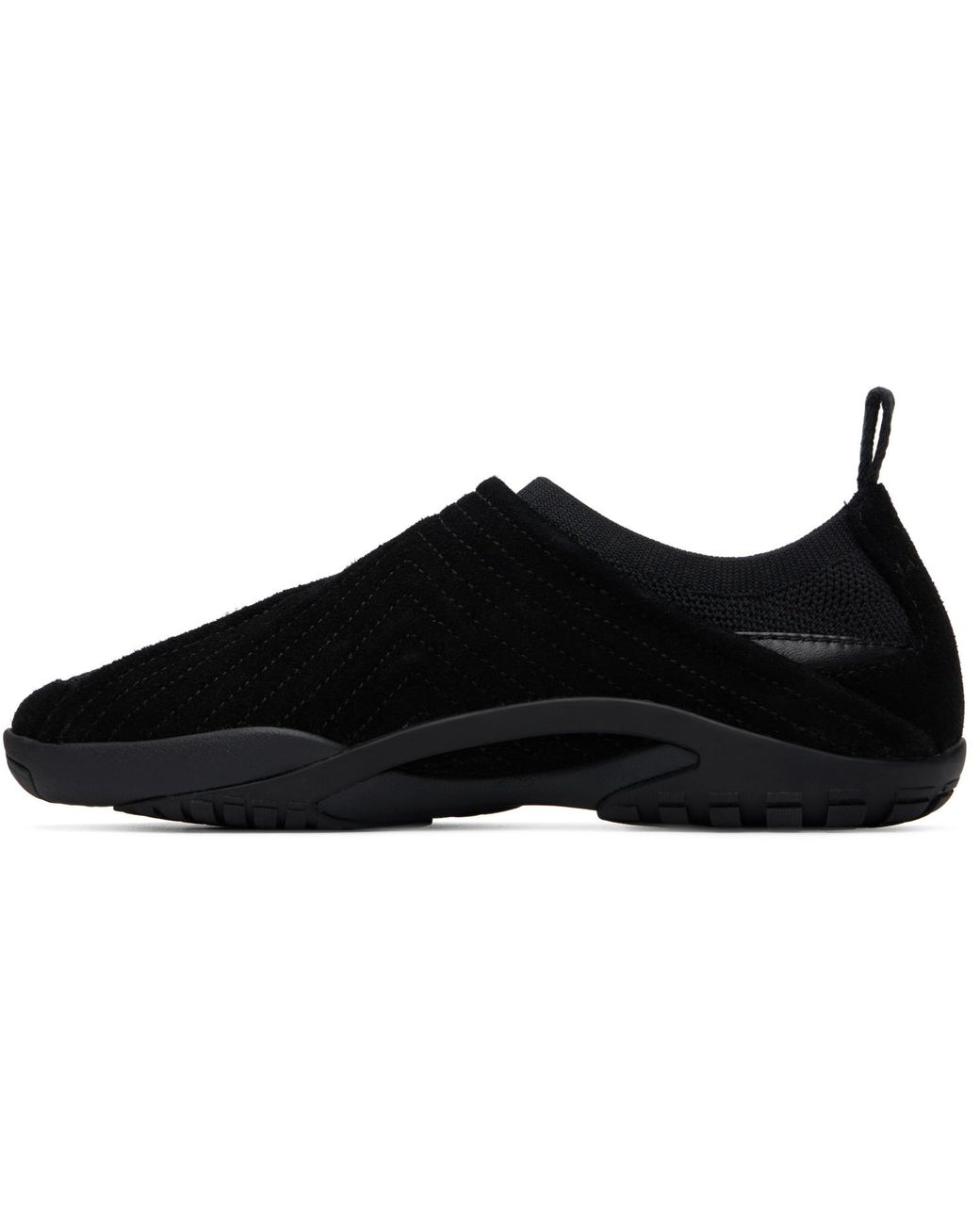 Lanvin Black Lnv1 Knit & Suede Sneakers