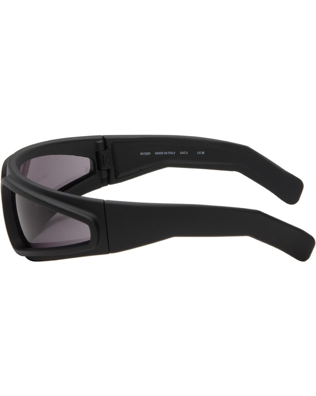 Rick Owens Black Temple Ryder Sunglasses