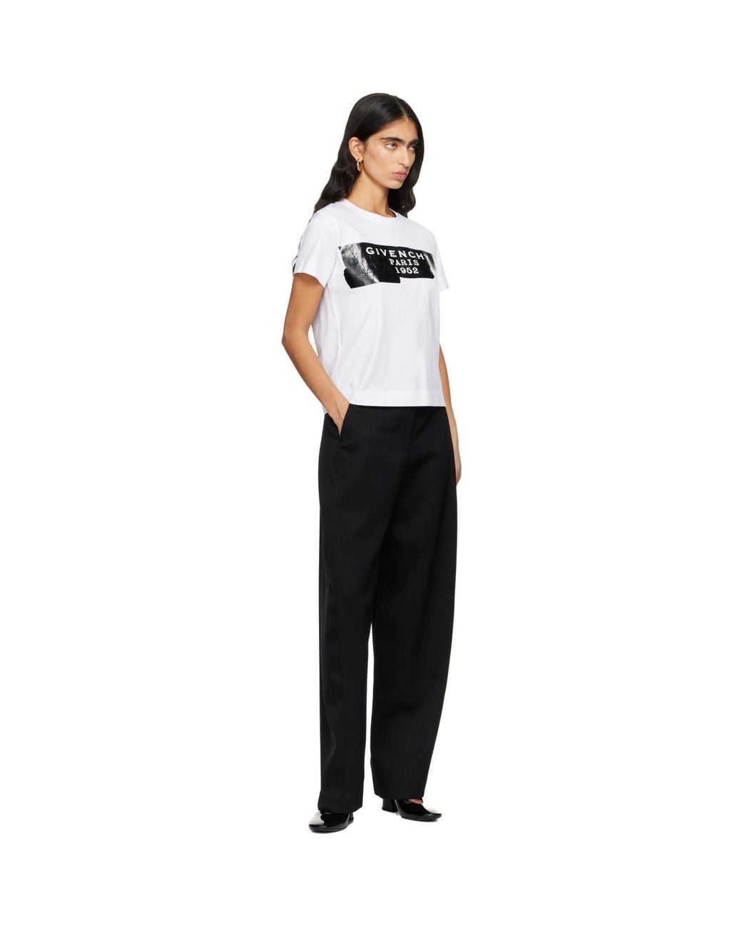 Givenchy Black Tape Print T-Shirt