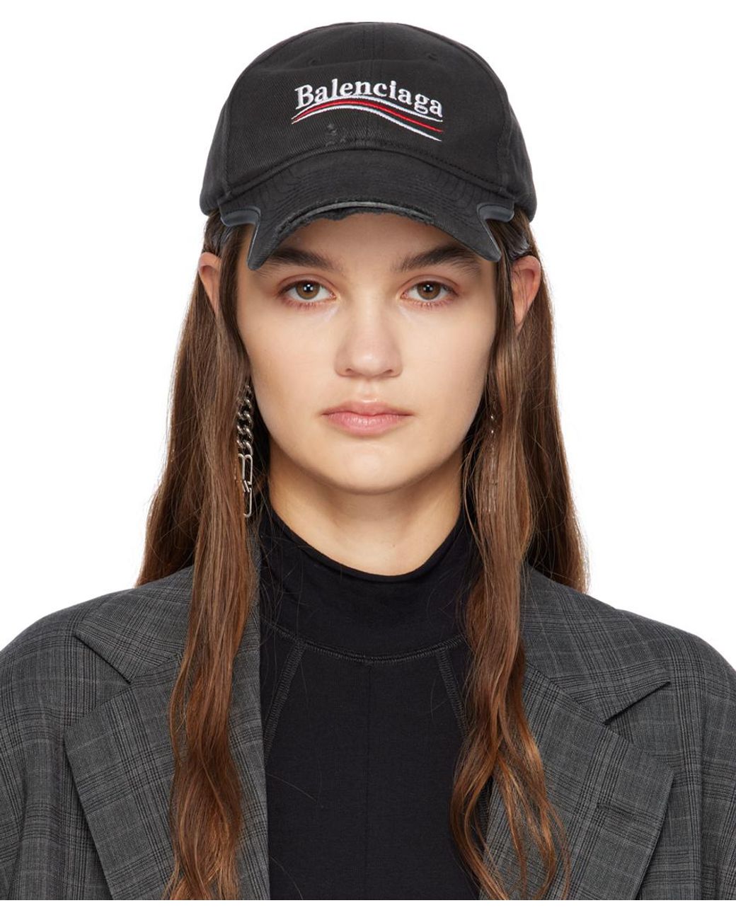 Balenciaga logo clearance baseball cap