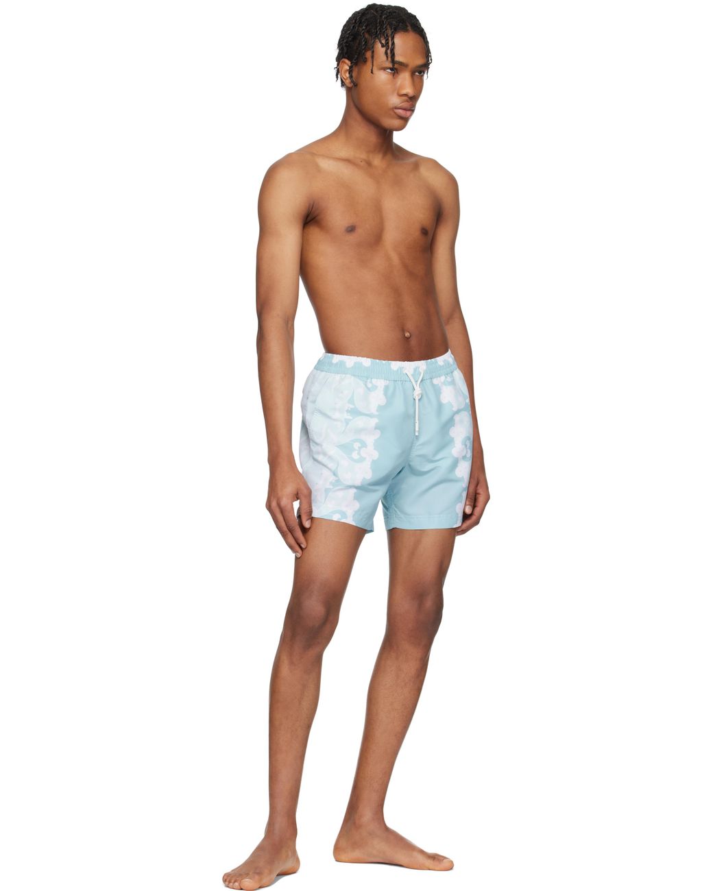 Maillot De Bain Bleu À Motif Fleuri Paradise Commas pour homme en coloris Blue
